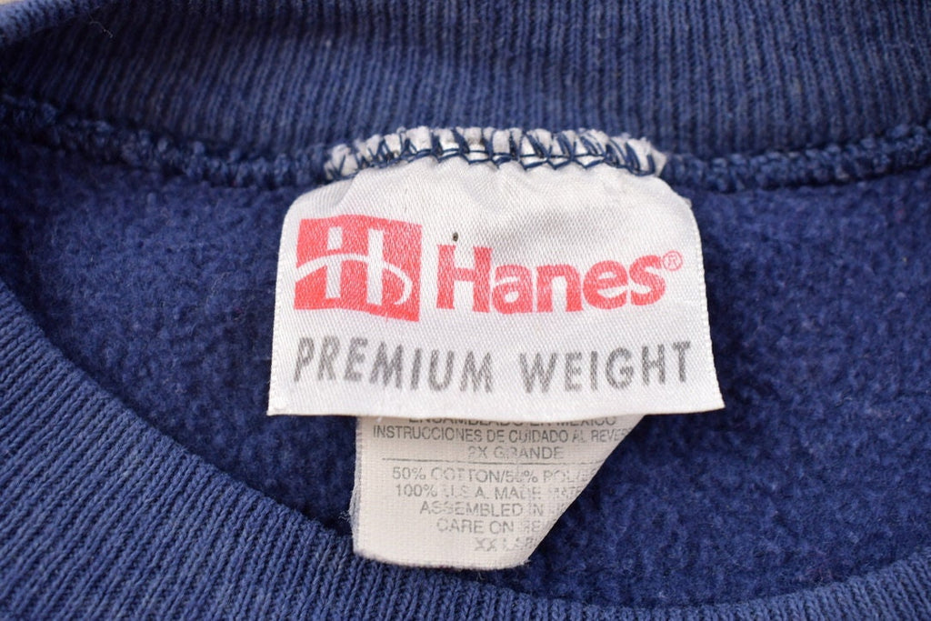 Vintage 1990s Blank Navy Blue Crewneck Sweatshirt