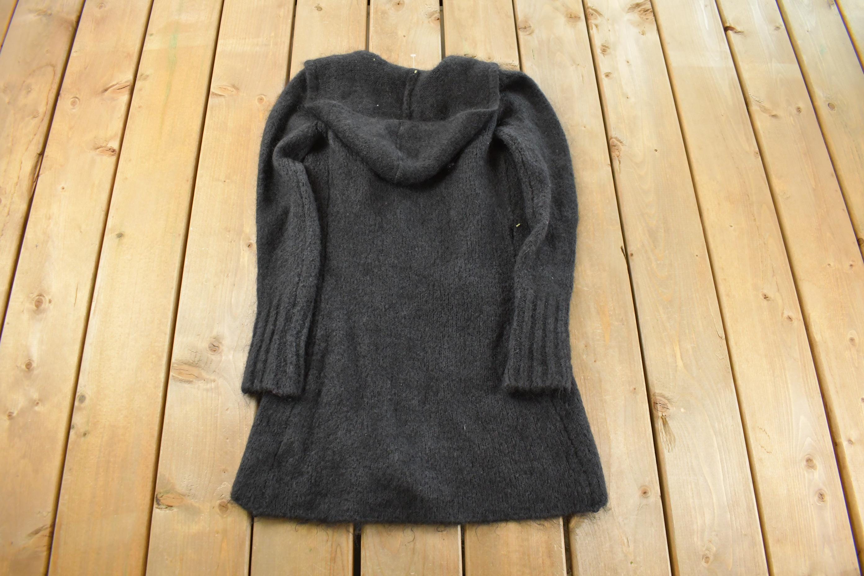 Vintage 2000s Oppio Knit Cardigan Mohair Shawl Wool Sweater Women's Medium