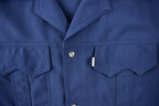 Vintage 1970s Levi's Western Style Pearl Snap Button Up Shirt Made in USA Size M
