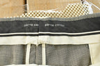 Vintage 1980s Pierre Cardin Houndstooth Pleated Wool Trousers Size 39 x 28.5