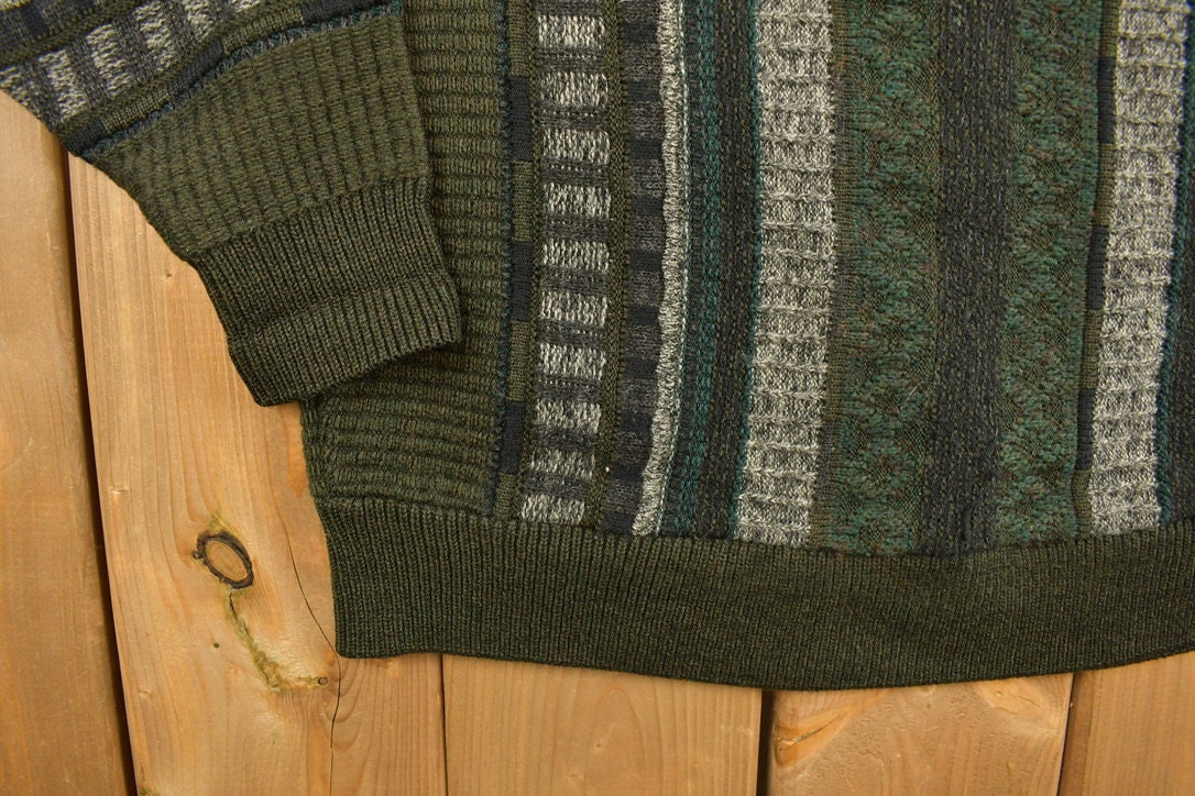 Vintage 1980s Porto Cruz Knitted V Neck Sweater