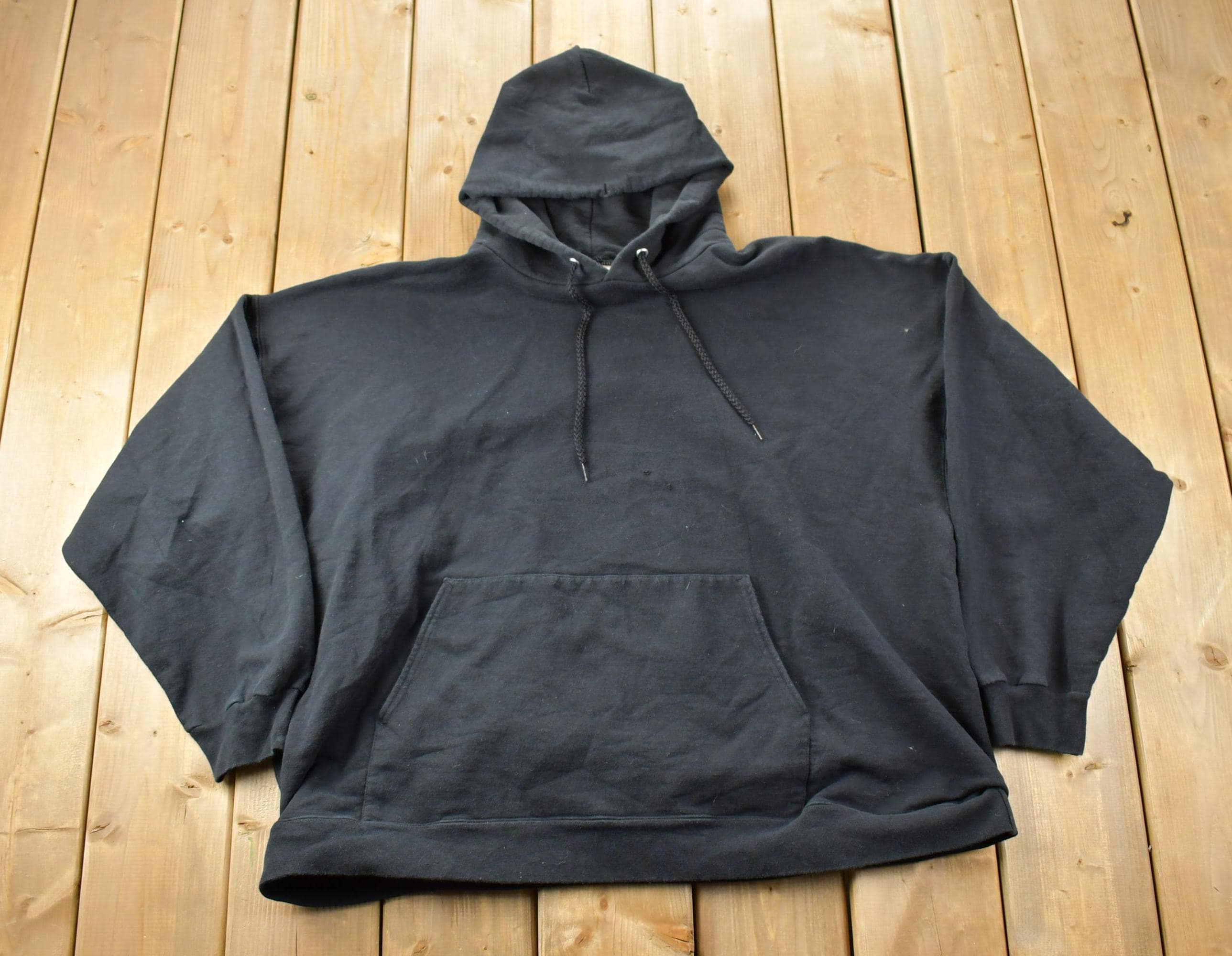 Vintage 1990s Hanes Zip Up Blank Hoodie