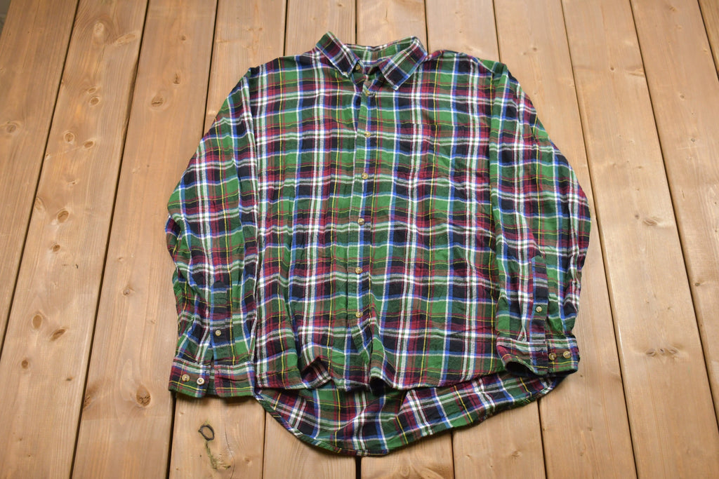 Vintage 1990s Plaid Button Up Shirt