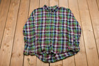 Vintage 1990s Plaid Button Up Shirt
