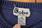 Vintage 1990s Kobe Nautical Cable Knit Crewneck Sweater Mens L