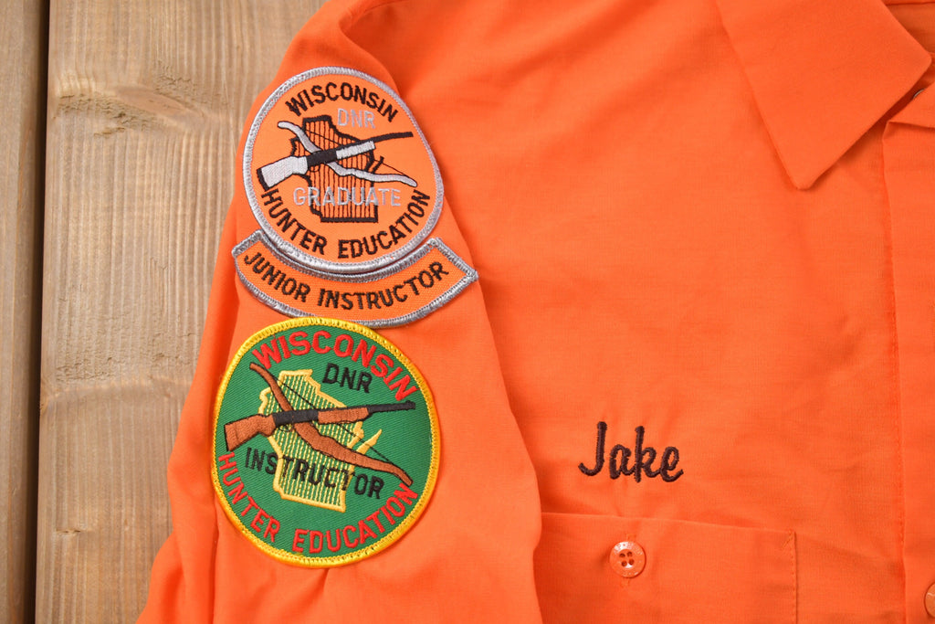 Vintage 1980s Patch Button Up Shirt