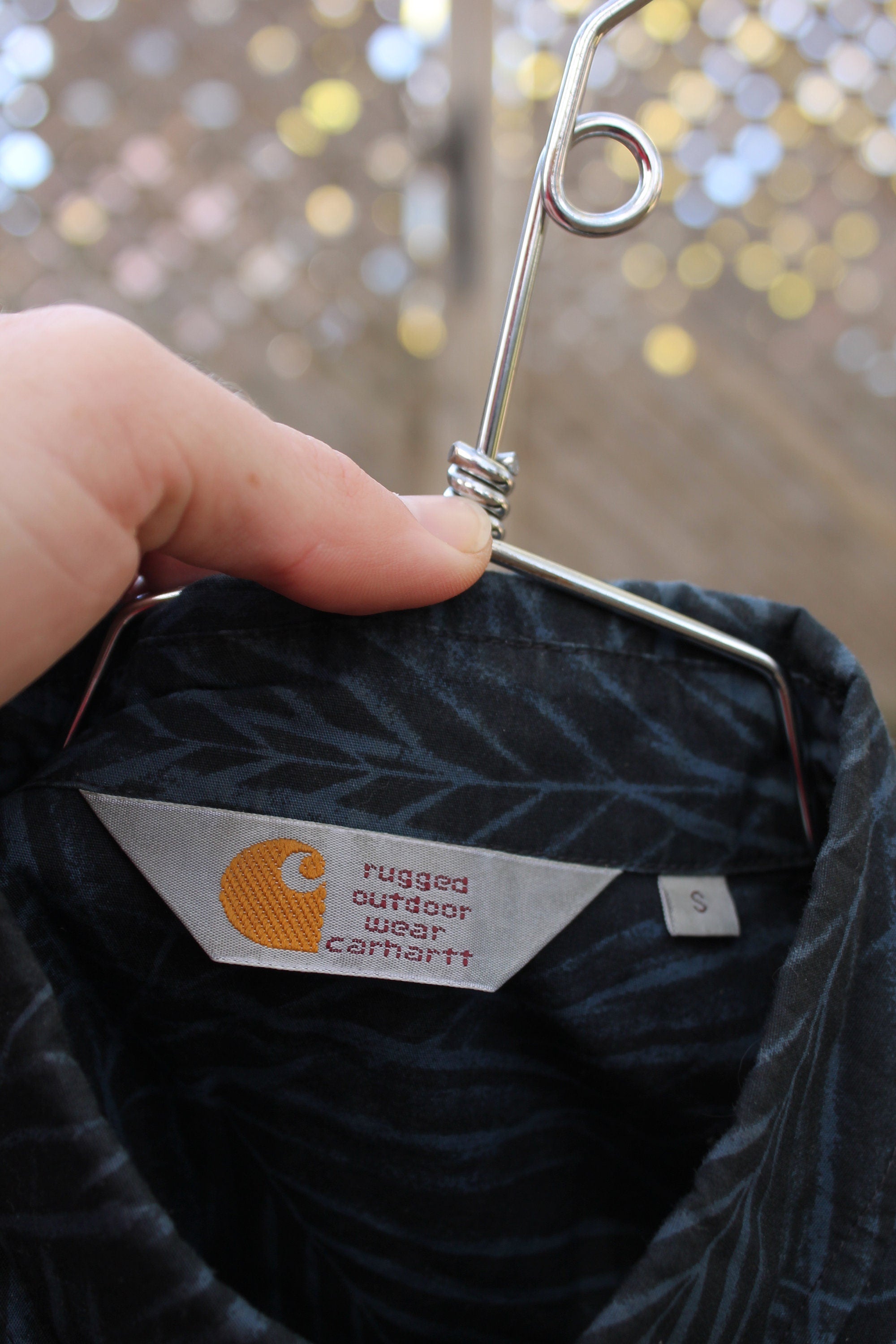 Vintage 1980s Carhartt Rugged Outdoor Wear Button Up Shirt