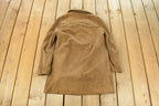 Vintage 1970s Suede Leather Wool Lined Blazer Jacket Women's Medium