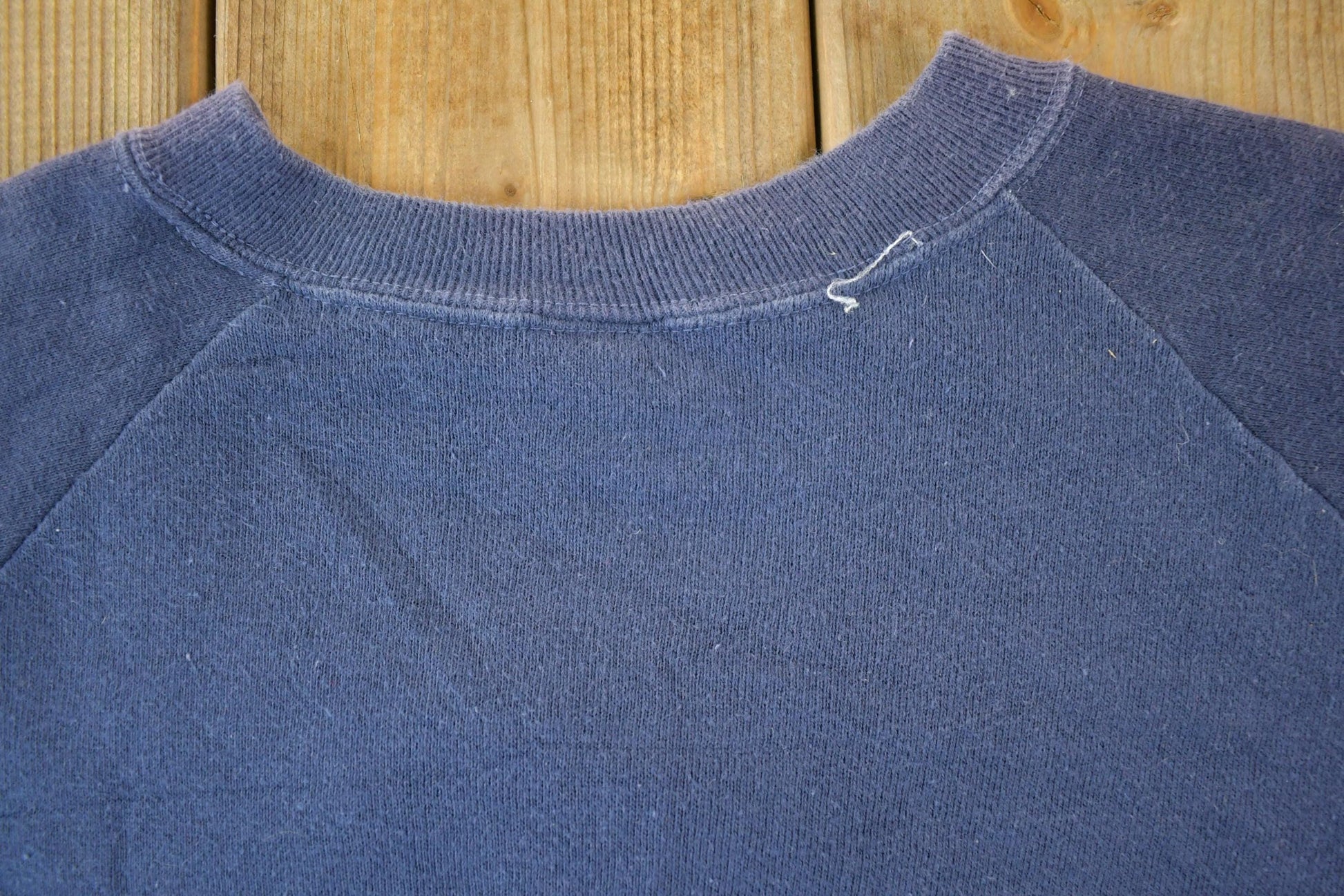 Vintage 1990s Blank Blue Crewneck Sweatshirt Adult Medium