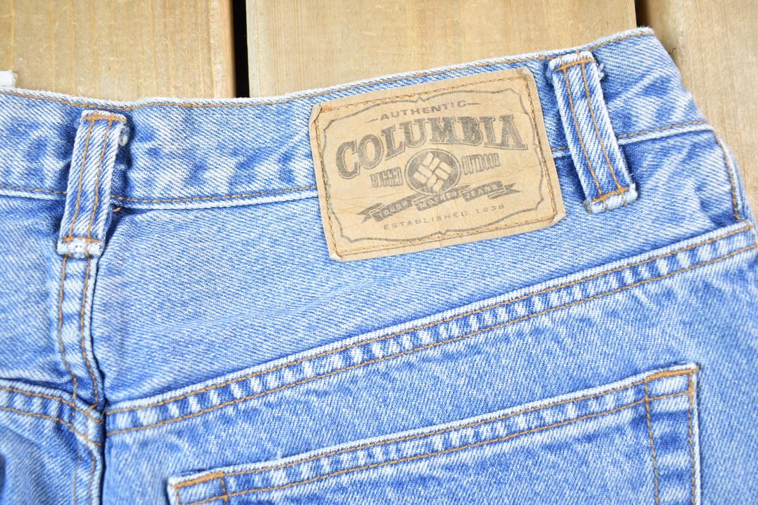 Vintage 1990s Columbia Denim Jeans Size 32 x 28 Made In USA