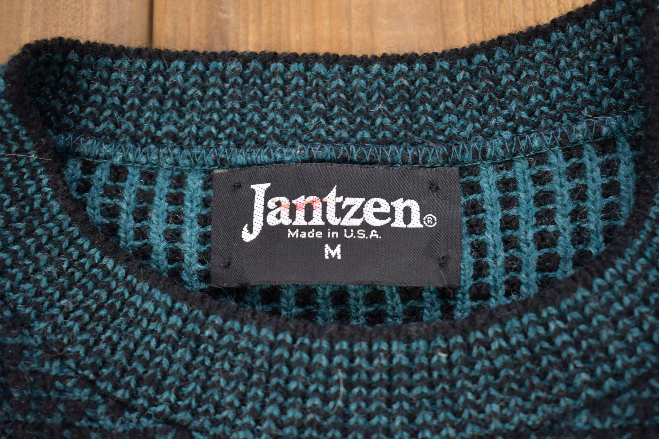 Vintage 1990s Jantzen Made In USA Knitted Sweater