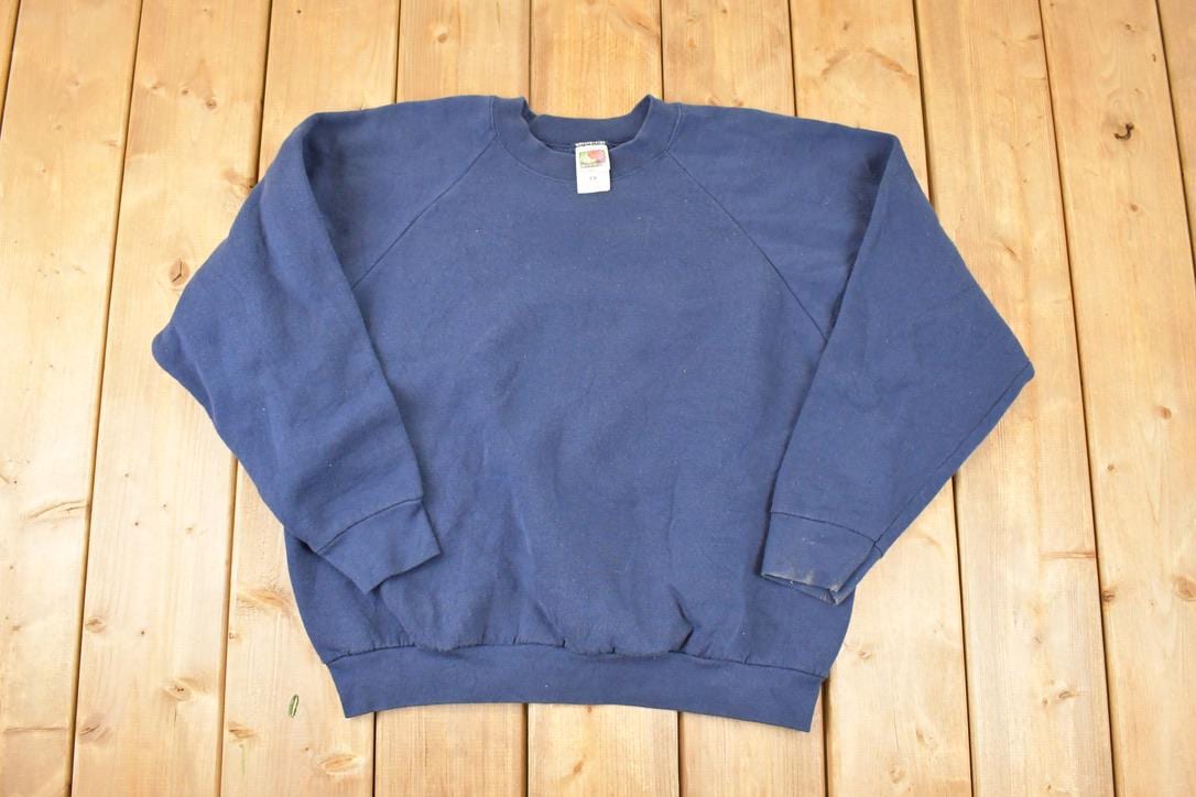 Vintage 1990s FOTL Blank Crewneck Sweatshirt Mens L