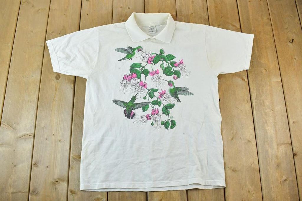 Vintage 1990s Hummingbird Button Up Shirt