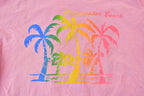 Vintage 1990s Clearwater Beach Florida Colourful Graphic T-Shirt