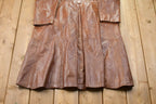 Vintage 1980s Leather Full Length Jacket