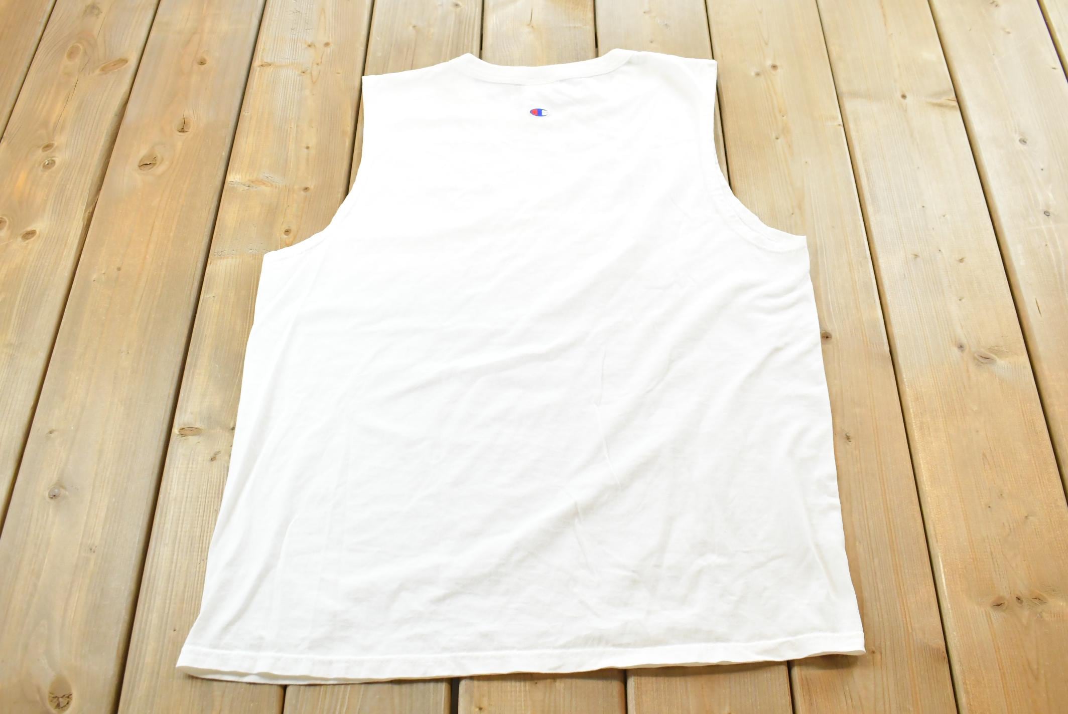 Vintage 1990s Champion Spellout Tank Top Men's L