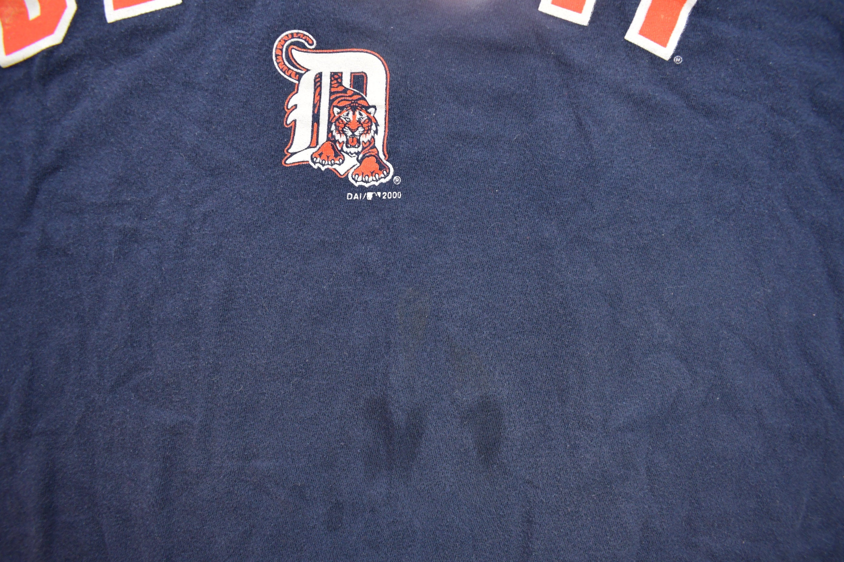 Vintage 2000 Detroit Tigers Spell Out Graphic T Shirt