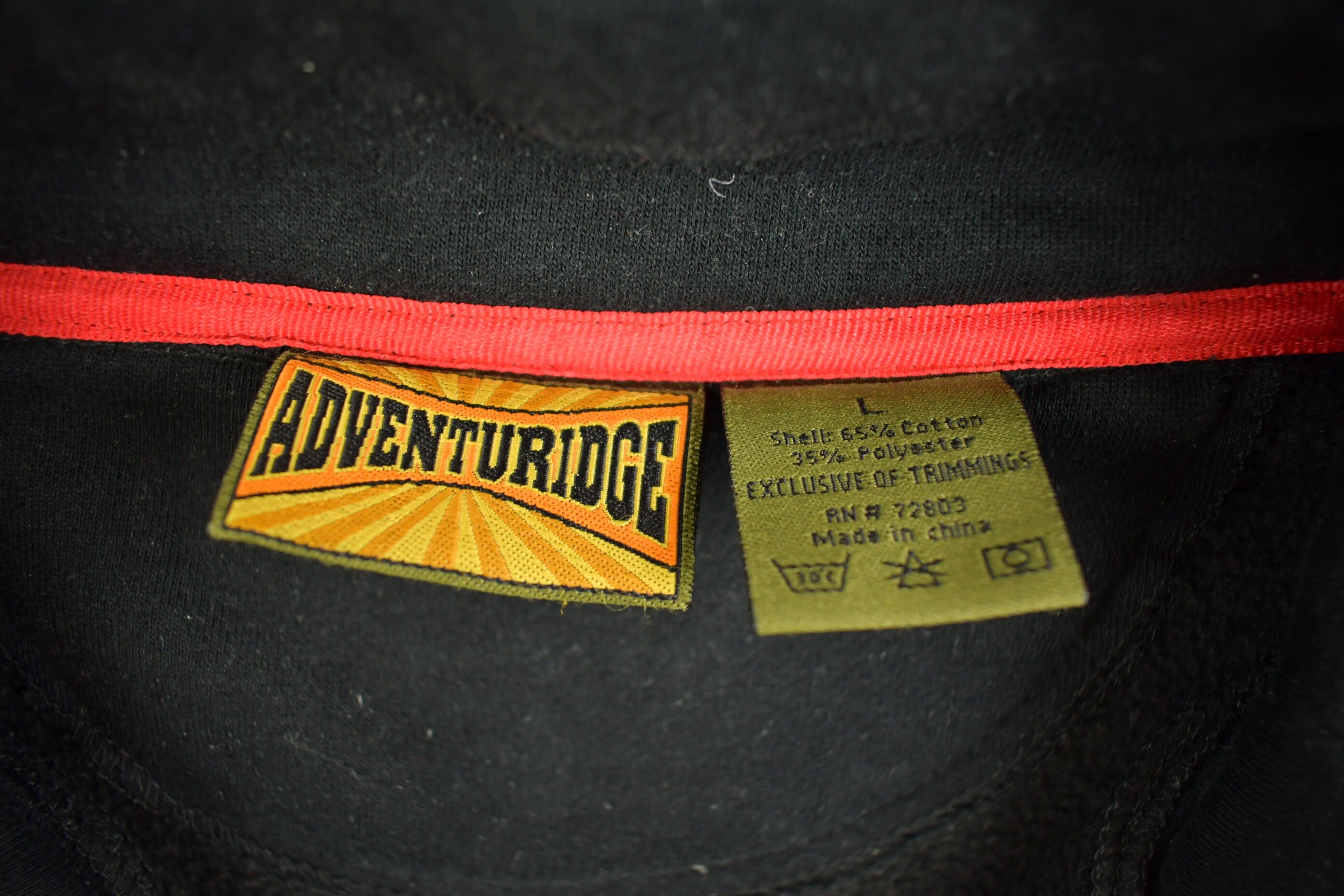 Vintage 1990s Blank Black Athletic Quarter Zip Sweatshirt