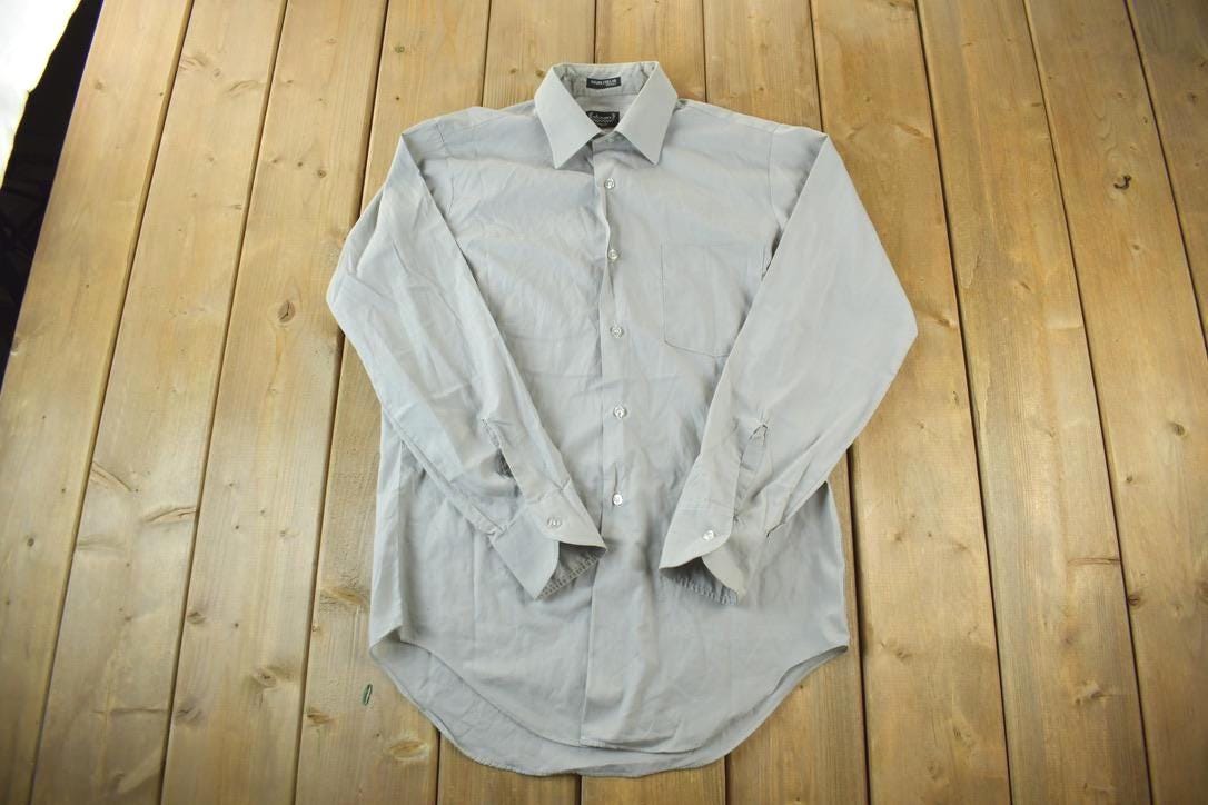 Vintage 1990s Arrow Grey Button Up Shirt