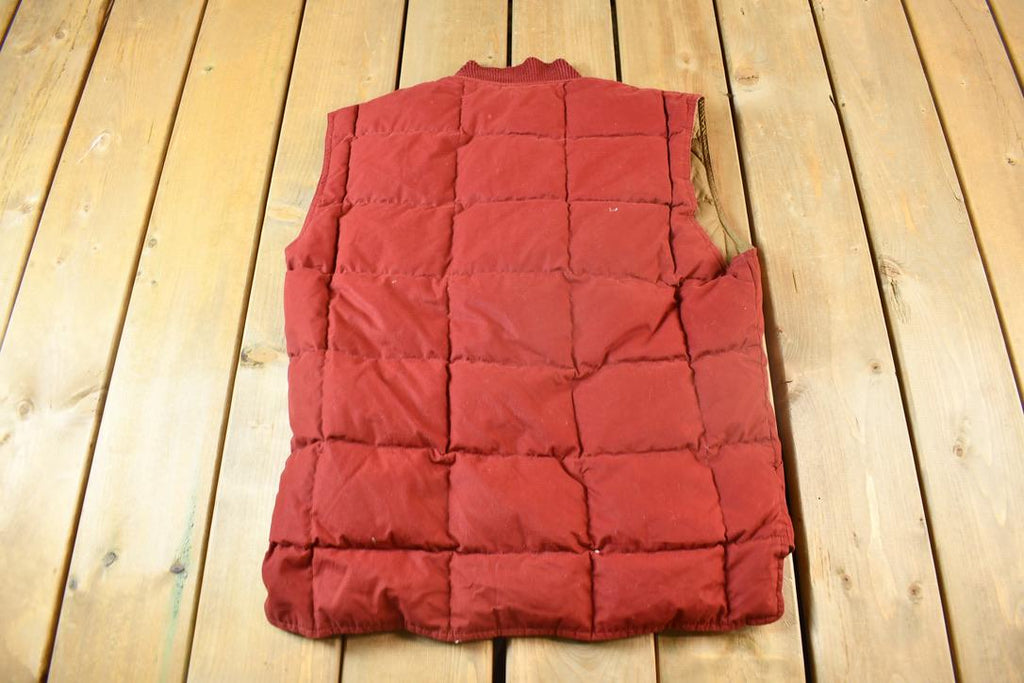Vintage 1990s Eddie Bauer Goose Down Reversible Puffer Vest