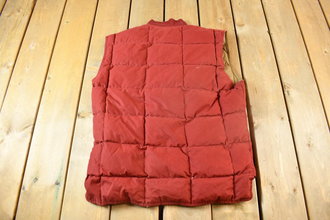 Vintage 1990s Eddie Bauer Goose Down Reversible Puffer Vest