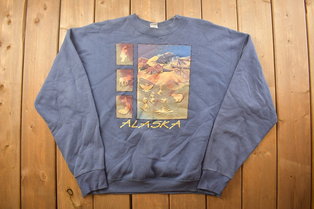Vintage 1990s Alaska Travel Crewneck Sweatshirt