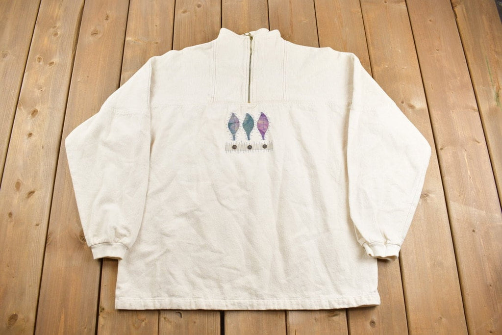 Vintage 1990s Quarter Zip Sweater