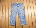 Vintage 1990s Dickies Distressed Denim Carpenter Pants 38x30