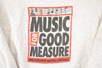 Vintage 1990s Music For Good Measure Graphic Print Crewneck Sweatshirt Men's L