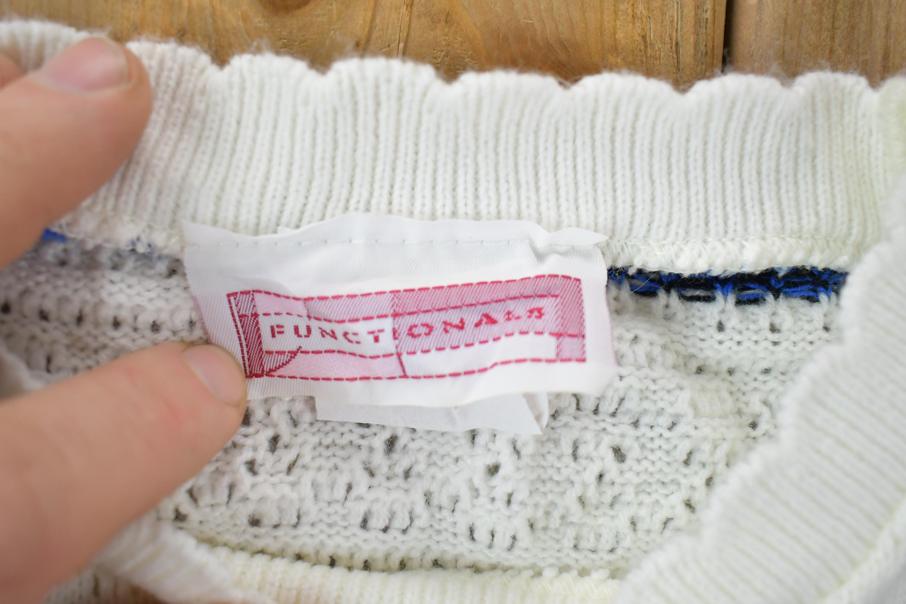 Vintage 1990s Functionals Cherry Tree Knit Crewneck Sweater