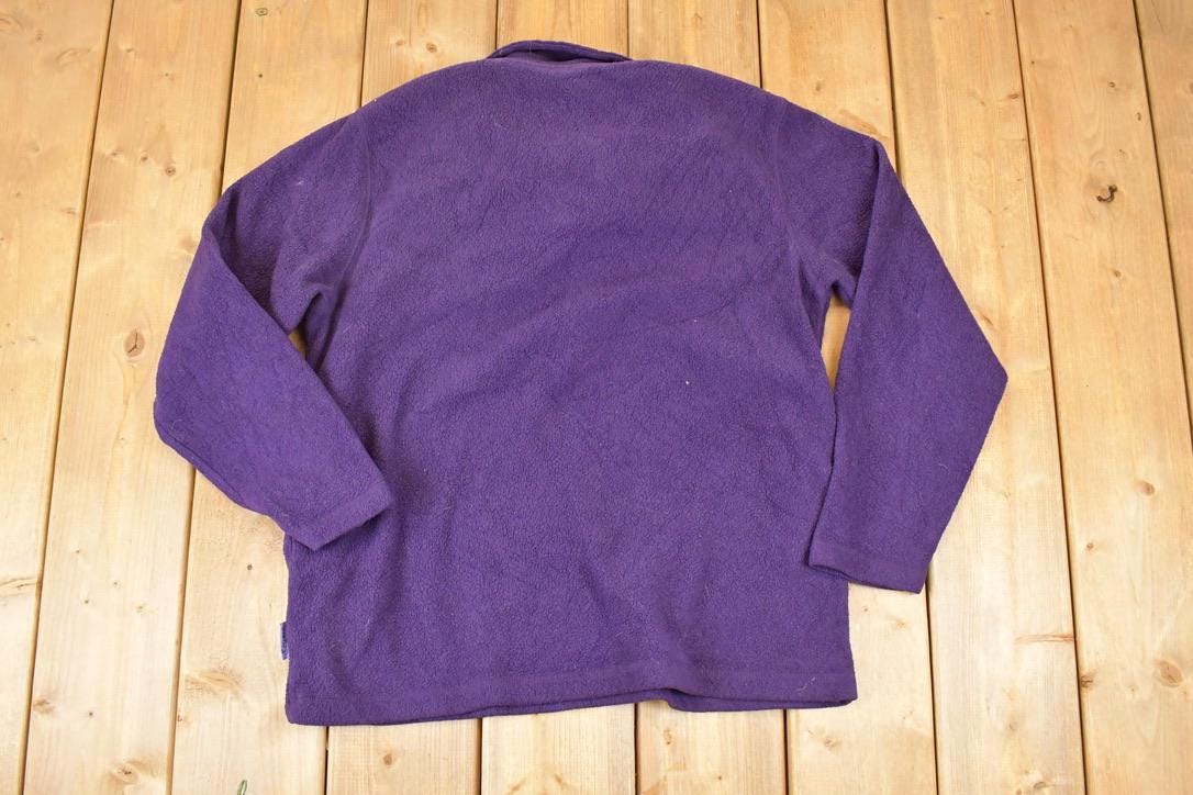 Vintage 1990s Disney Eeyore Winnie The Pooh Fleece Quarter Zip Sweater Women's M