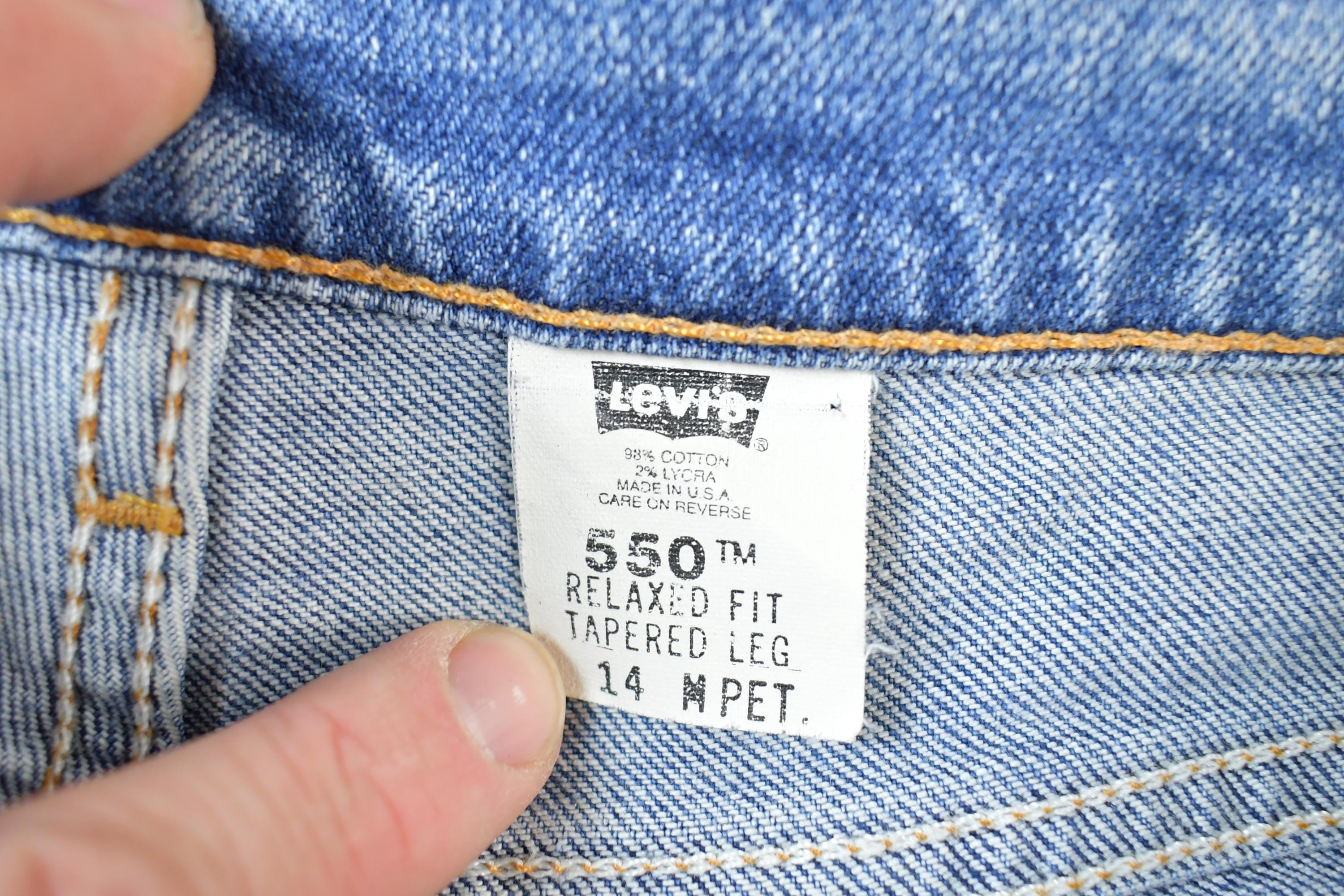 Vintage 1990s Levi Denim 550 Jeans Size 30 x 27