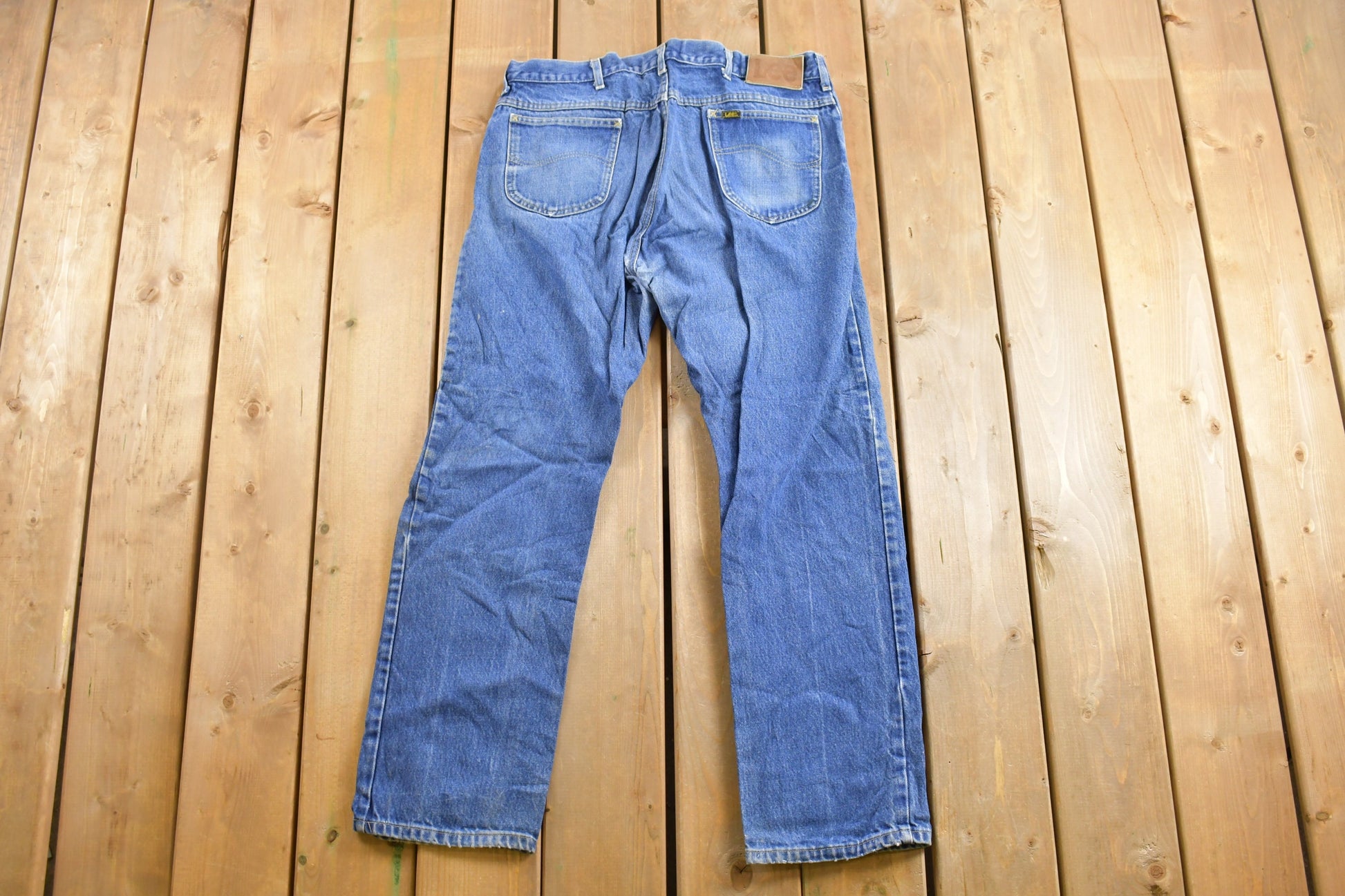 Vintage 1980s LEE Blue Jeans Size 35 x 31.5