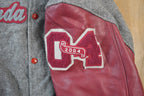 Vintage 2004 Triton Cobras Leather & Wool Varsity Meca Sportswear Amanda Jacket Made In USA