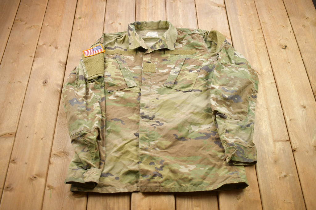 Vintage Military Button Up Shirt