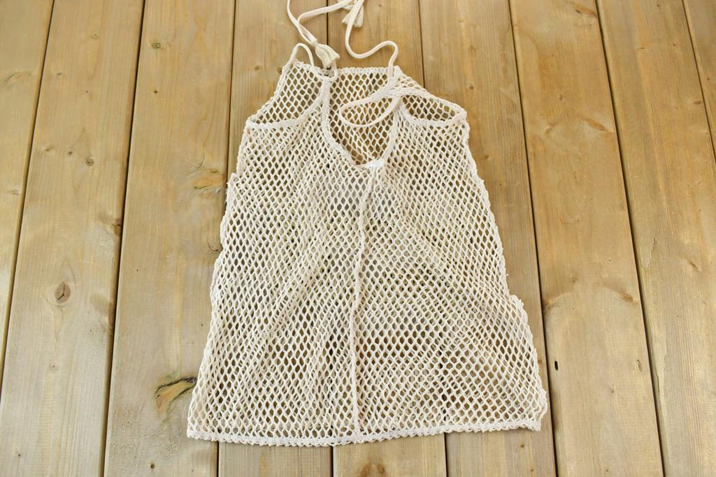 Vintage 1990s Mesh Beach Souvenir Caribbean tank Top