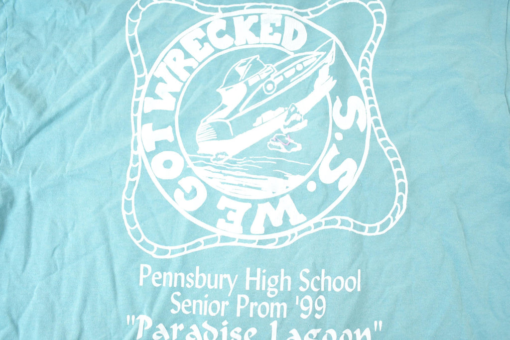 Vintage 1999 Pennsbury High School Senior Prom Souvenir T-Shirt Mens L