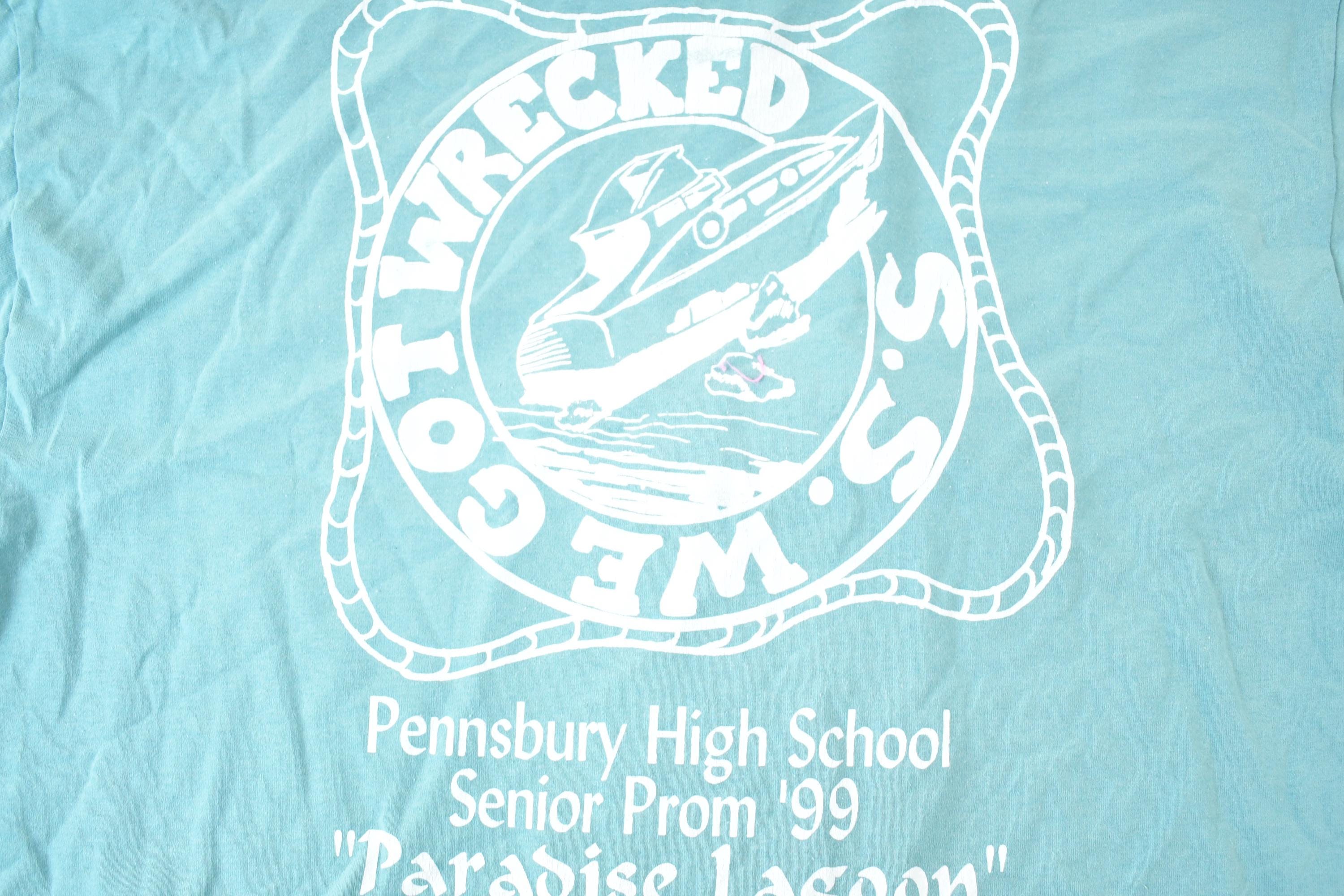 Vintage 1999 Pennsbury High School Senior Prom Souvenir T-Shirt Mens L