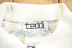 Vintage 1990s Teddi Artistic Abstract Graphic Collard T Shirt