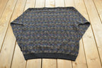 Vintage 1990s Joseph & Feiss Knit Crewneck Sweater Mens XL / 90s Crewneck / Streetwear / Preppy / Essentials / Basics