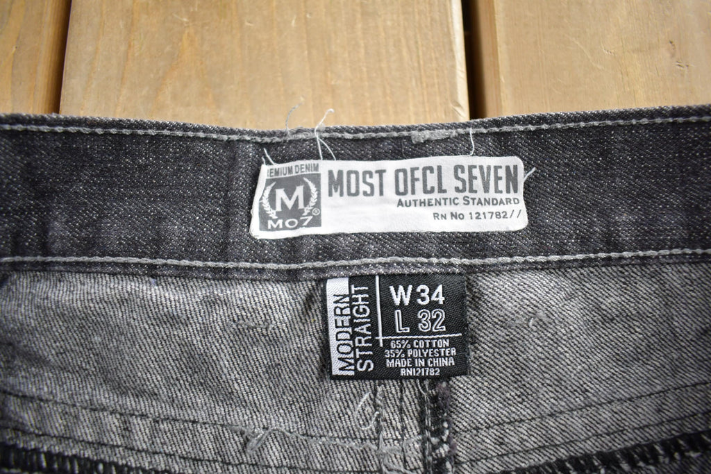 Vintage Y2K Most Ofcl Seven Denim Straight Jeans Size 34x32