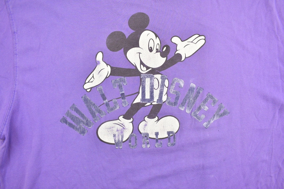 Vintage 1990s Mickey Inc Purple Walt Disney World Disney T-Shirt