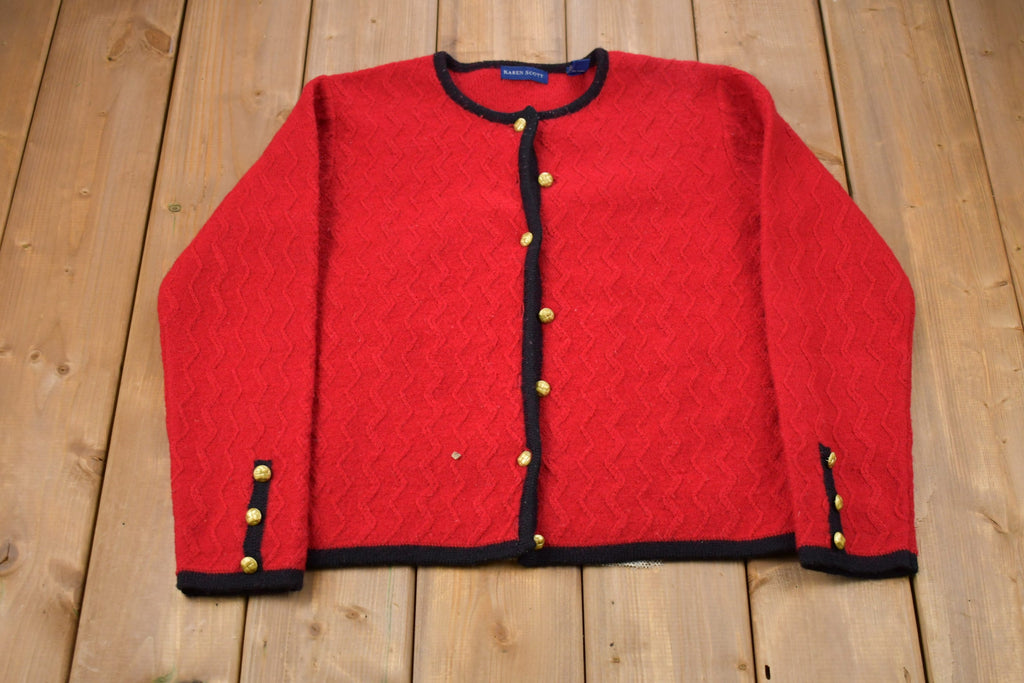 Vintage 1990s Karen Scott Wool Knitted Sweater