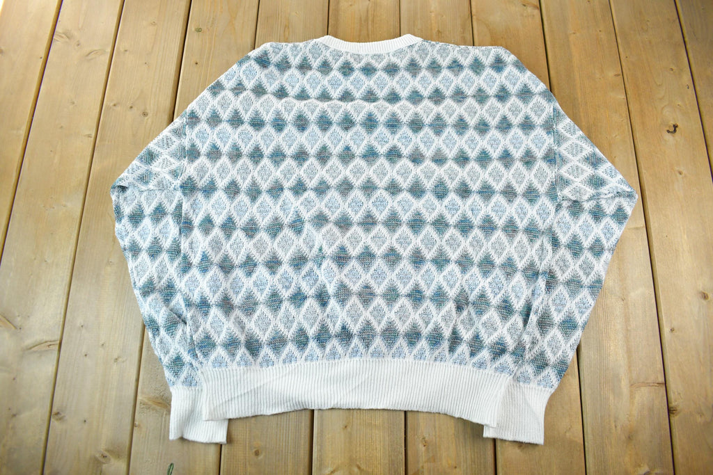 Vintage 1990s London Fog Knit Crewneck Sweater Men's XL