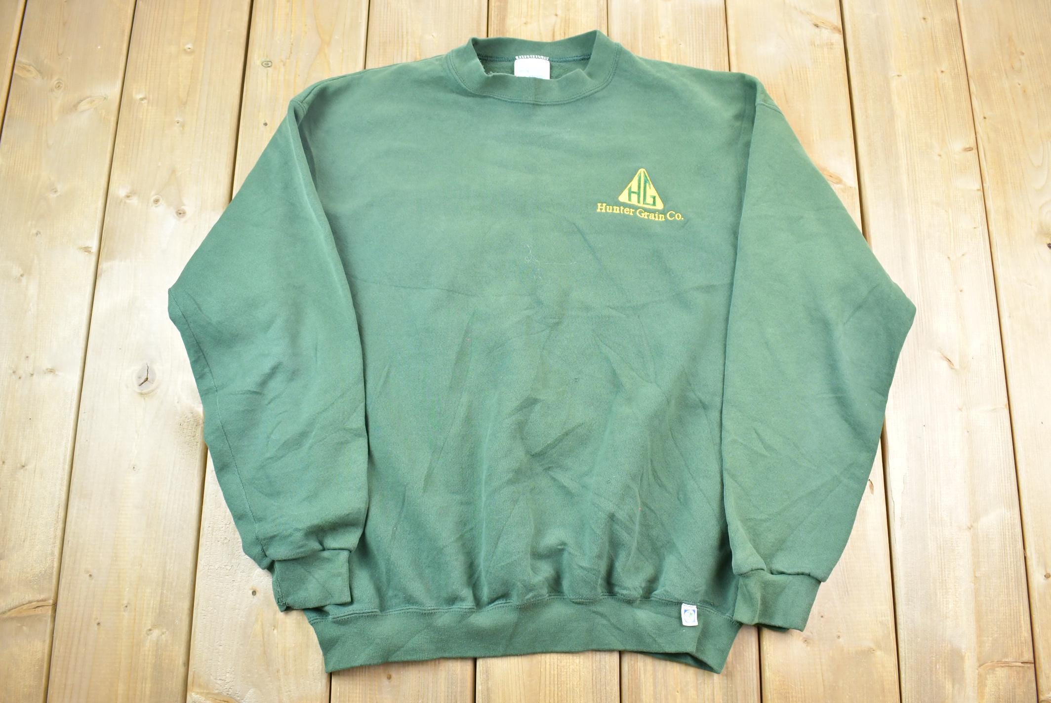 Vintage 1990s Hunter Grain Co Discus Athletic Crewneck Sweatshirt