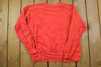 Vintage 1990s Blank Red Crewneck Sweatshirt