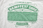 Vintage 2000 Hempfest 2000 Vote Hemp Graphic T-Shirt