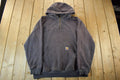 Vintage 1990s Distressed Carhartt Quarter Zip Up Hoodie
