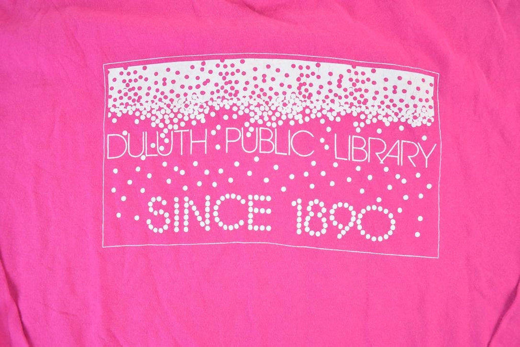 Vintage 1990s Duluth Public Library Souvenir Single Stitch Graphic Print Long Sleeve T-Shirt Made In USA