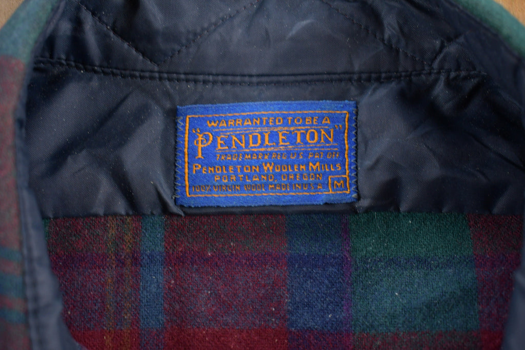 Vintage 1970s Pendleton Plaid Button Up Shirt Vintage Flannel